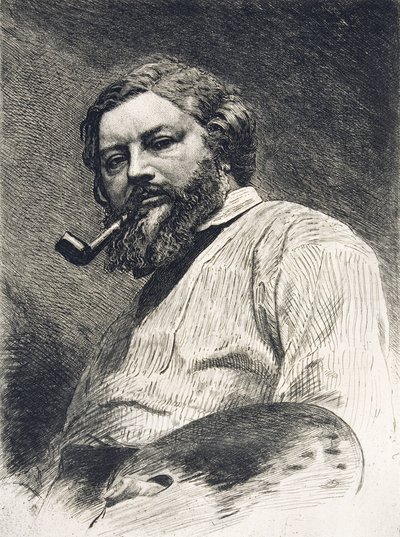 Gustave Courbet, 1882 by Etienne Gabriel Bocourt